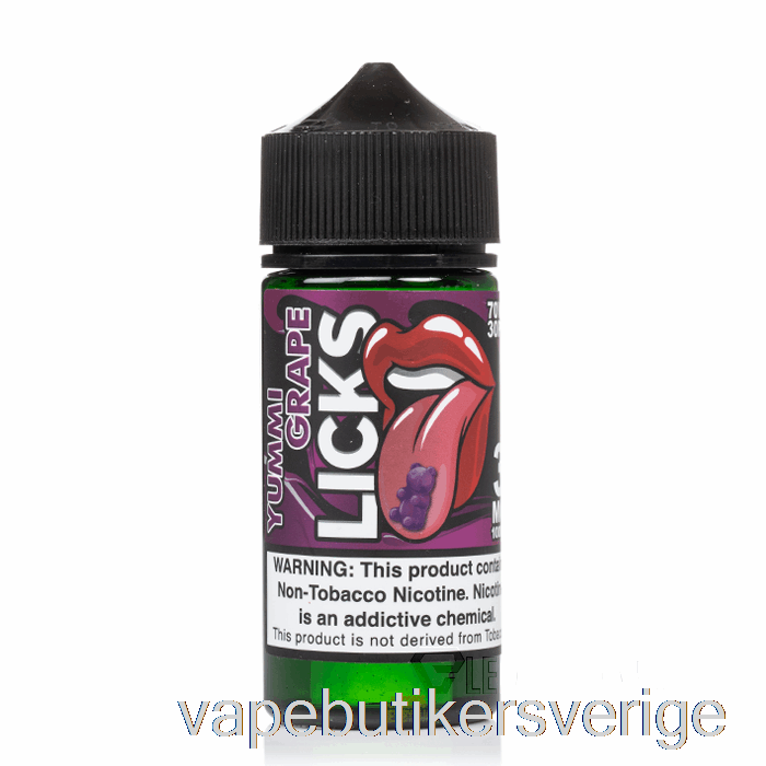 Vape Sverige Yummi Druva - Licks Roll Upz - 100ml 3mg